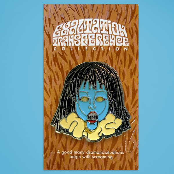 Exaltation Transference - "Biting Doll" Enamel Pin